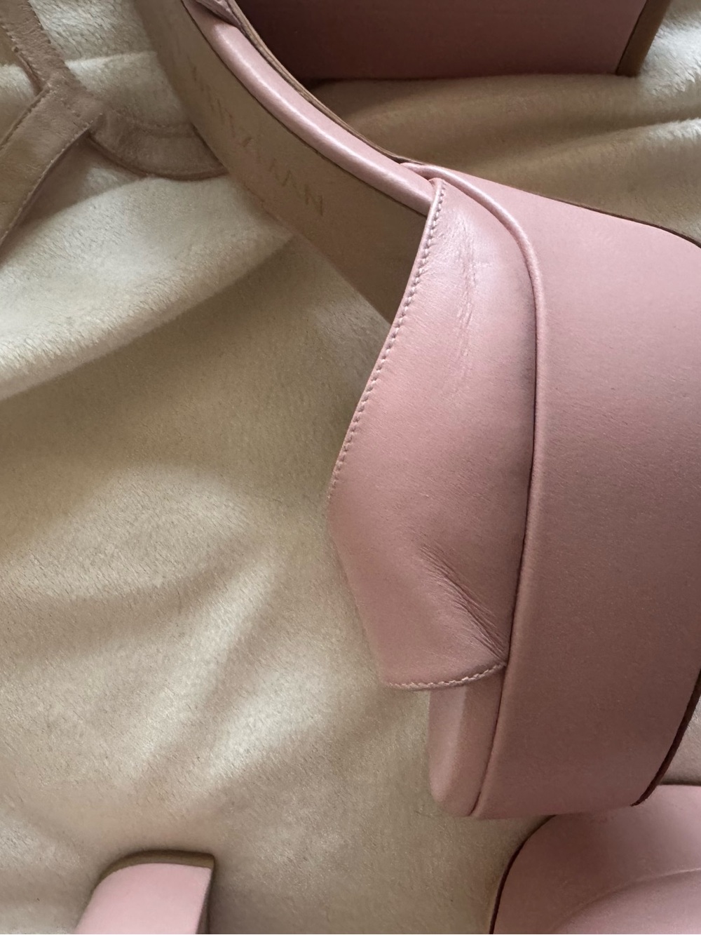 Stuart Weitzman pink leather Ryder platform sandal - Picture 8 of 11